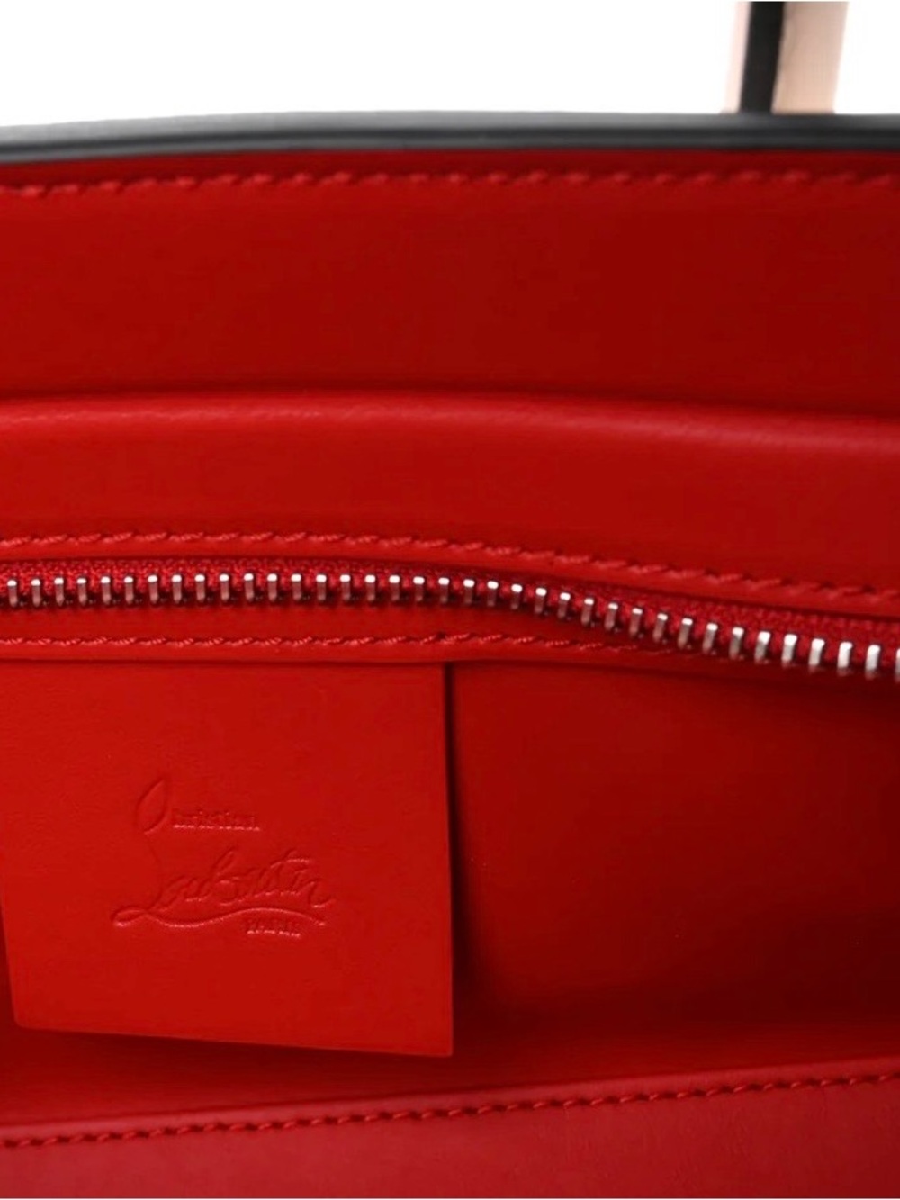 Christian Louboutin Blush Floral Studded Tote - Picture 13 of 14